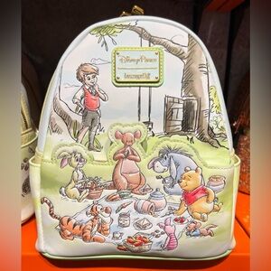 Disney Parks Winnie the Pooh & Friends Loungefly Mini Backpack NEW